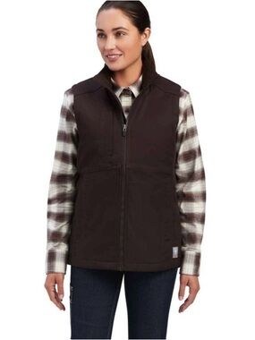 Ariat Dark Brown Women's Zip-Front Utility Vest